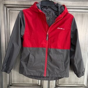 Eddie Bauer Kids Two-Tone Red and Gray Jacket